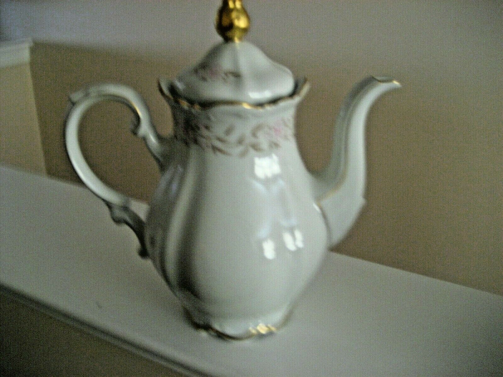 Beautiful Vintage Mitterteich "beth Royale" China Coffee Pot  (germany)  10 1/2